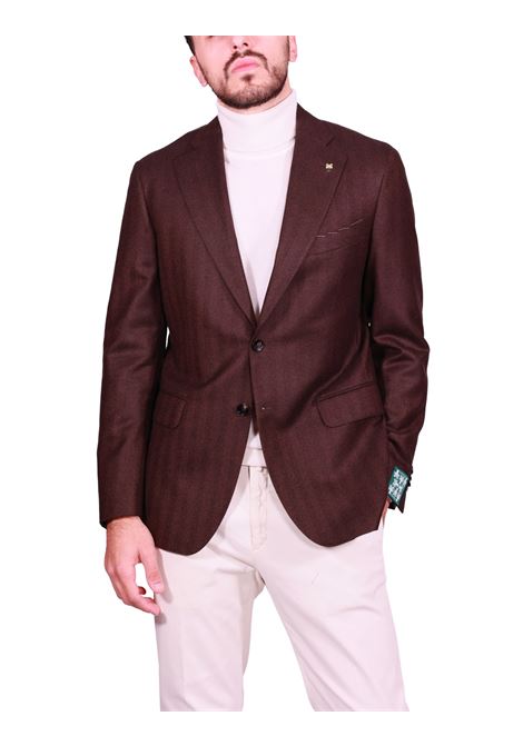 Blazer Monopetto Napoli in 100% Lana Vergine marrone SARTORIA MASSACRI | Giacche | 1021L77