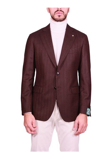 Blazer Monopetto Napoli in 100% Lana Vergine marrone SARTORIA MASSACRI | Giacche | 1021L77