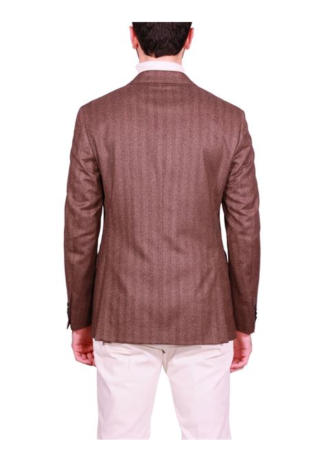 Blazer Monopetto Napoli in 100% Lana Vergine nocciola SARTORIA MASSACRI | Giacche | 1021L78