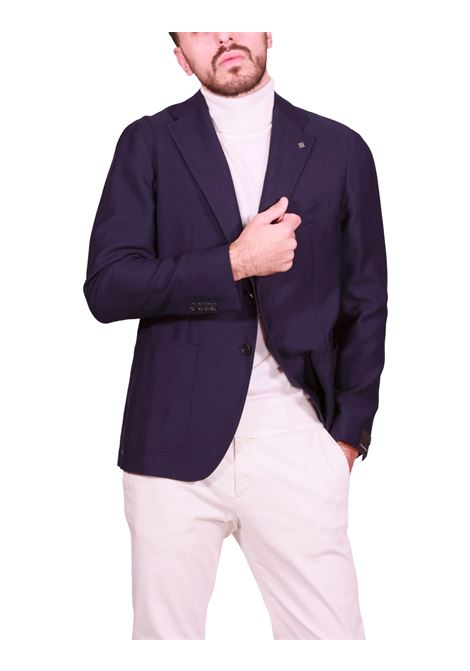 Blazer Monopetto in Lana Comfort Blu Navy TAGLIATORE | Giacche | 1SMD22K-AI550003B3244