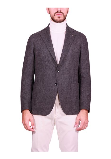 Blazer Monopetto in Lana e Cashmere Spigato TAGLIATORE | Giacche | 1SMD22K-AI610017S1378