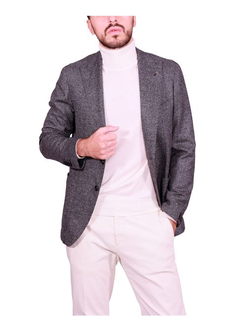 Blazer Monopetto in Lana e Seta grigio TAGLIATORE | Giacche | 1SMD26K-AI550008N3245