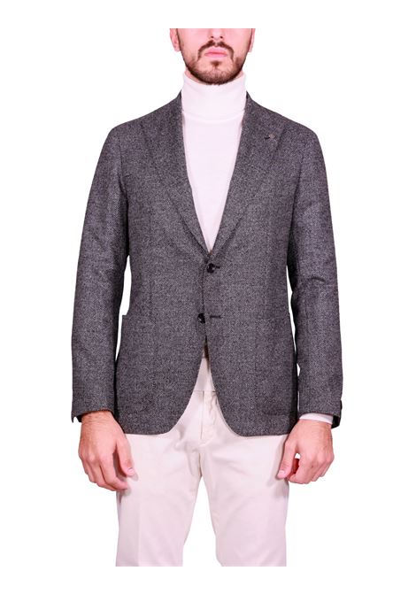 Blazer Monopetto in Lana e Seta grigio TAGLIATORE | Giacche | 1SMD26K-AI550008N3245