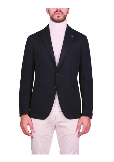 Blazer Monopetto Strutturato in Lana Prevalente Blu TAGLIATORE | Giacche | 1SMJ22K-AI340209B3459