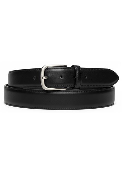 Balck Soave Leather Belt ALBERTO LUTI | Belts | 041.35BL