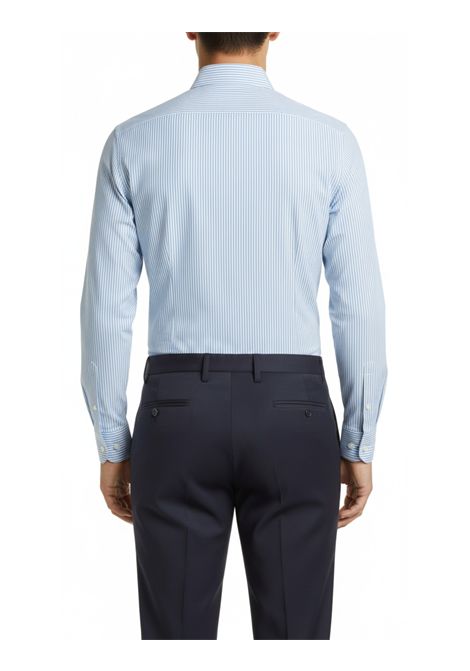 Striped Shirt | White and Light Blue LORI | Shirts | 21415