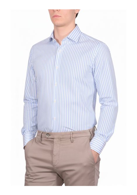 Camicia collo italiano | Righe Azzurre LORI | Camicie | 21431