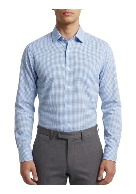 Micro-Check Shirt | White and Light Blue LORI | Shirts | 2148