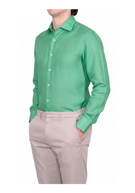 Green Pure Linen Shirt LORI | Shirts | 24015