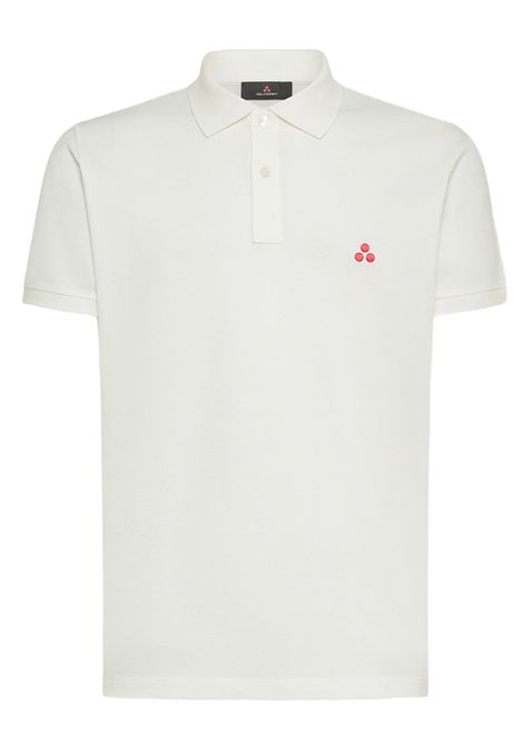 Zeno 02 biancoPolo in cotone piqué con logo ricamato PEUTEREY | Polo | PEU5465730
