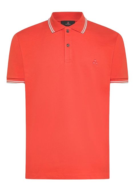 New Medinilla Str 02 arancioPolo in piqué di cotone stretch PEUTEREY | Polo | PEU5468070