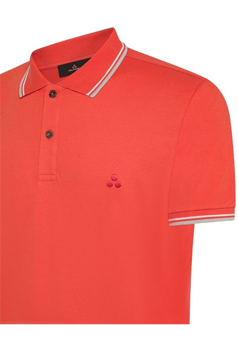 New Medinilla Str 02 arancioPolo in piqué di cotone stretch PEUTEREY | Polo | PEU5468070