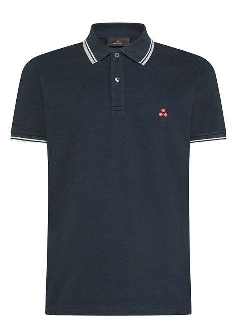 New Medinilla Str 02 bluPolo in piqué di cotone stretch PEUTEREY | Polo | PEU5468215