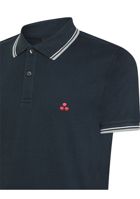 New Medinilla Str 02 bluPolo in piqué di cotone stretch PEUTEREY | Polo | PEU5468215