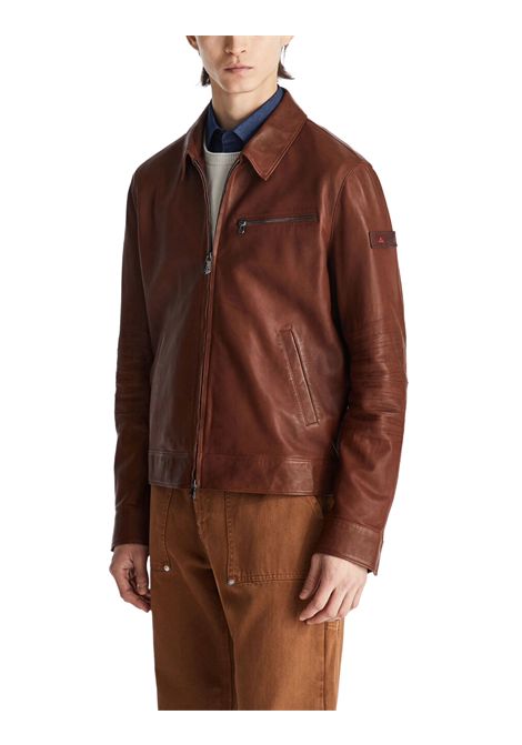 Leather jacket with collar PEUTEREY | Outerwear | PEU5738477