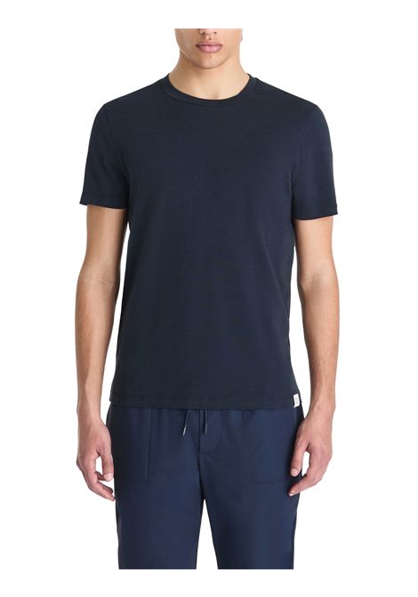 Stretch cotton T-shirt with printed logo PEUTEREY | T-Shirts | PEU5848215