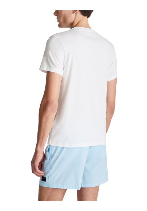 Stretch cotton T-shirt with printed logo PEUTEREY | T-Shirts | PEU5848730