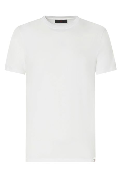Stretch cotton T-shirt with printed logo PEUTEREY | T-Shirts | PEU5848730