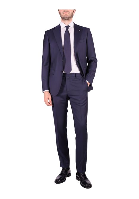 Pinstripe Two-Button Suit in Super 110s Virgin Wool TAGLIATORE | Suits | 2SVS26B11-PE-06000941254