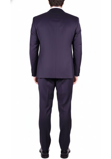 Pinstripe Two-Button Suit in Super 110s Virgin Wool TAGLIATORE | Suits | 2SVS26B11-PE-06000941254