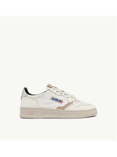 sneakers medalist low in pelle e dettagli argento e cipria Autry | AULW-LE18LE18