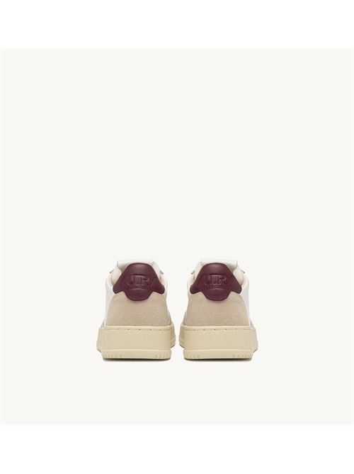 sneakers medalist low in suede e pelle bianca e burgundy Autry | AULW-LS03LS03