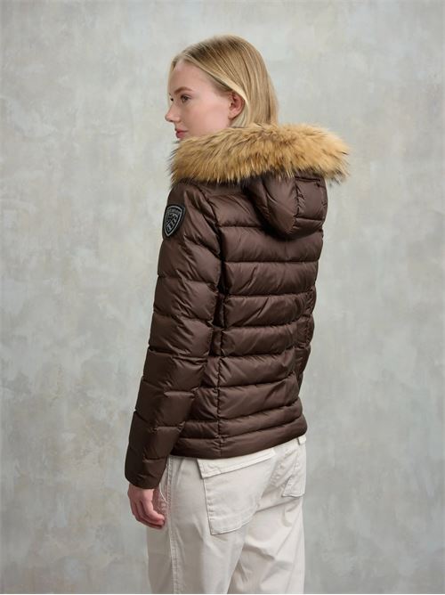 piumino sfiancato con pelliccia Blauer | 25WBLDC03099365EI