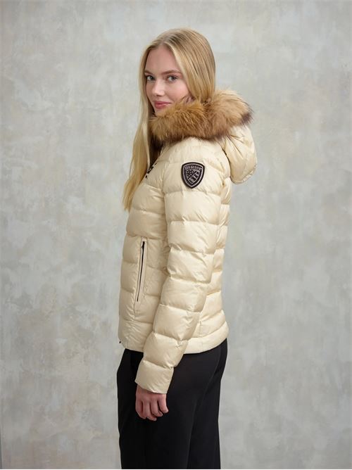 piumino sfiancato con pelliccia Blauer | 25WBLDC03099907GG