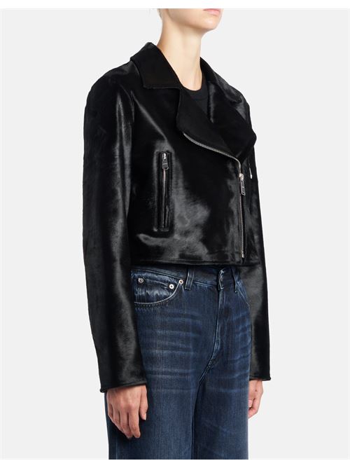 chiodo cropped in cavallino Dondup | DJ710 PL0636D XXX999
