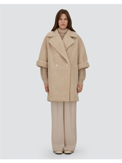 CAPPOTTO DOPPIOPETTO IN MELANGE TEDDY Herno | GC000492D 127351983