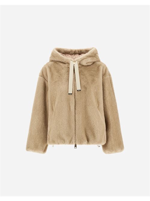 BOMBER IN MELANGE ALTERNATIVE MINK FUR Herno | GI000318D 127391985