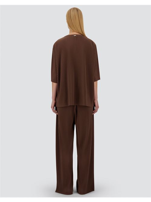 t-shirt resort in jersey plissé Herno | JG00056DR 521098810