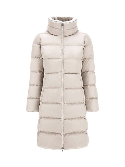 giacca lunga in satin e lady alternative fur Herno | PI002124D 12170Z1000