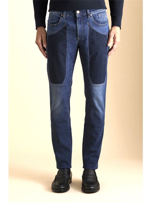 jeans con toppa alcantara blu Jeckerson | AI25JUPPA100JAMES002D112A