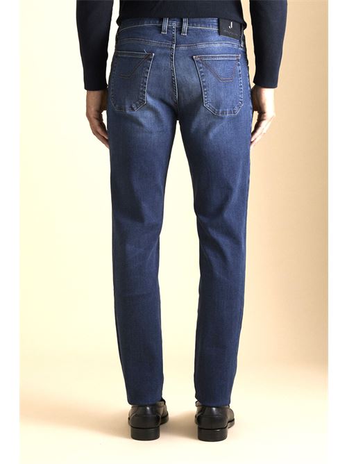 jeans con toppa alcantara blu Jeckerson | AI25JUPPA100JAMES002D112A