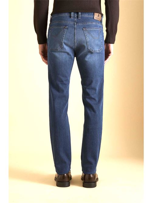 jeans con toppa alcantara tabacco Jeckerson | AI25JUPPA100JAMES002D112B