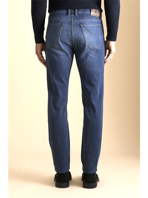 jeans con toppa alcantara cammello Jeckerson | AI25JUPPA100JAMES002D112E