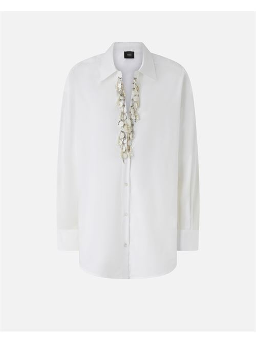 camicia con applicazioni gioiello Pinko | 104708 A2EUZ04