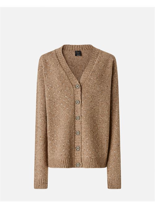 cardigan in tessuto bouclé con strass Pinko | 105739 A2U4C3Z