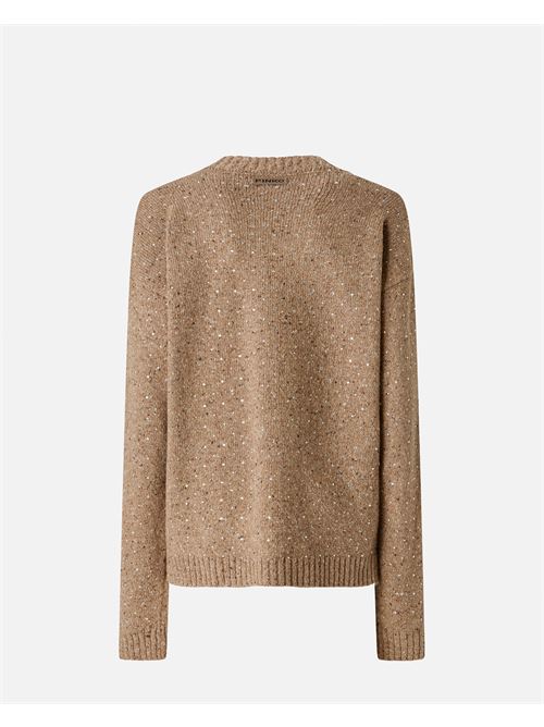 cardigan in tessuto bouclé con strass Pinko | 105739 A2U4C3Z