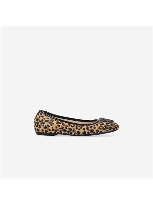 Ballerine stampa animalier con logo Love Birds Pinko | SD0379P088M36