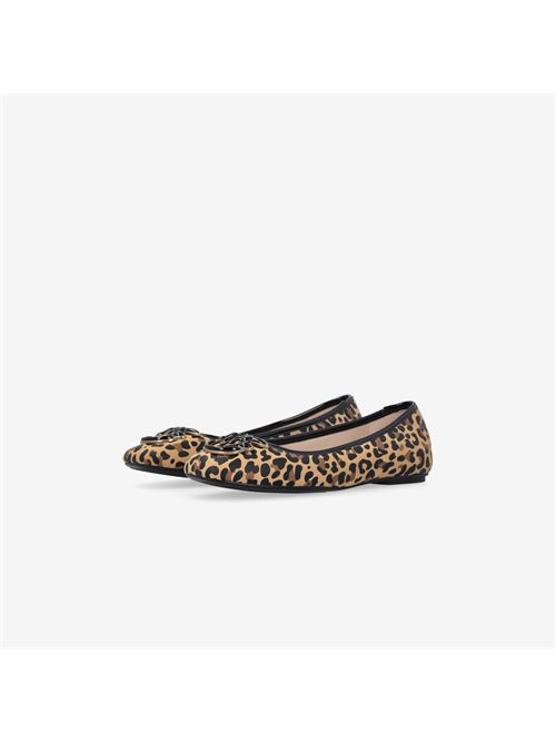 Ballerine stampa animalier con logo Love Birds Pinko | SD0379P088M36