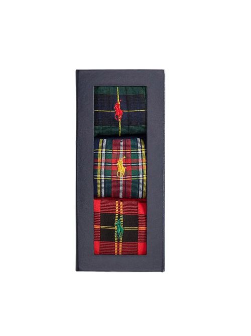 tre paia di calze medie a fantasia Polo Ralph Lauren | 449P04716001