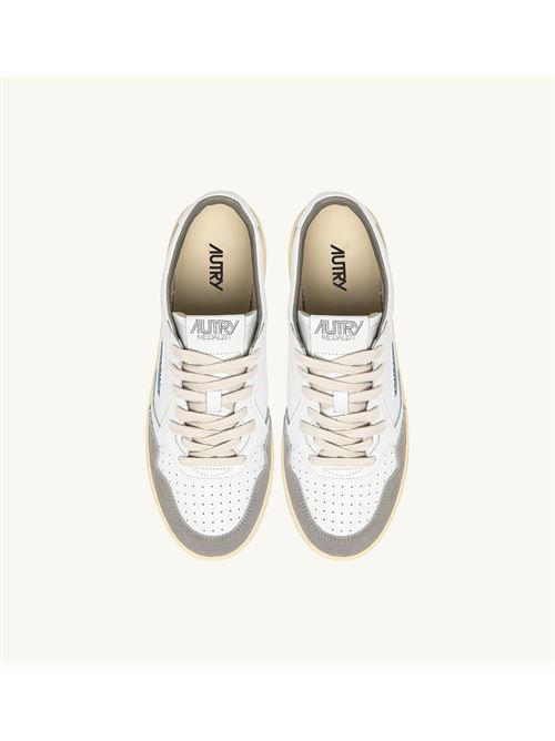 sneakers medalist low in pelle bianco e suede grigio Autry | AULM FT01FT01