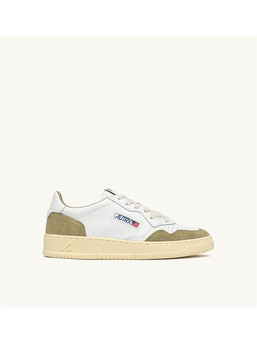sneakers medalist low in pelle bianco e suede verde Autry | AULM FT06FT06