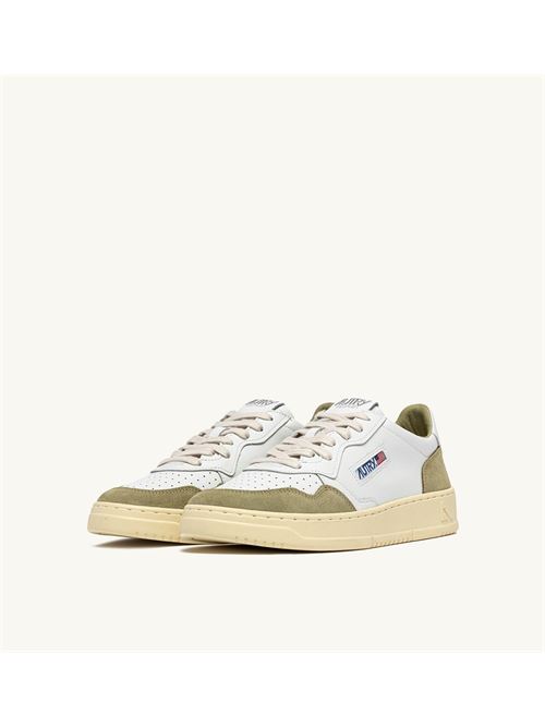 sneakers medalist low in pelle bianco e suede verde Autry | AULM FT06FT06