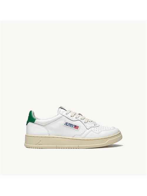 sneakers medalist low in pelle bianca e verde Autry | AULM LL20LL20