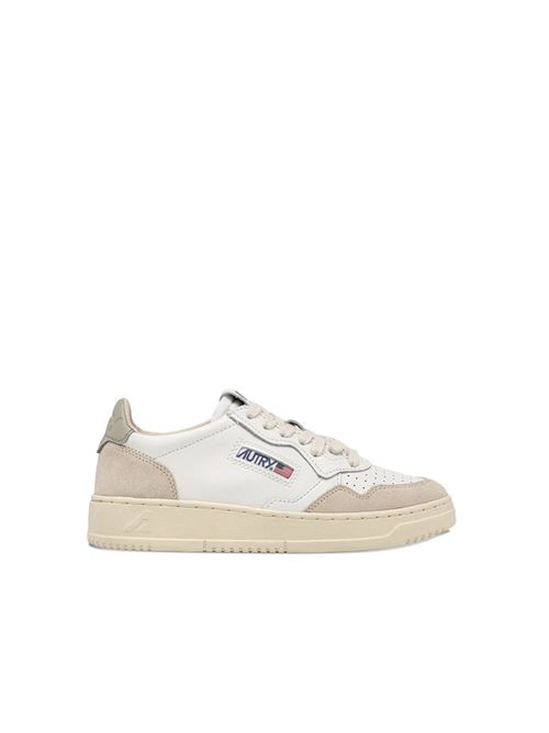 sneakers medalist low in suede e pelle bianca e avorio Autry | AULM LS14LS14
