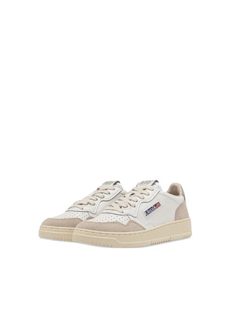 sneakers medalist low in suede e pelle bianca e avorio Autry | AULM LS14LS14