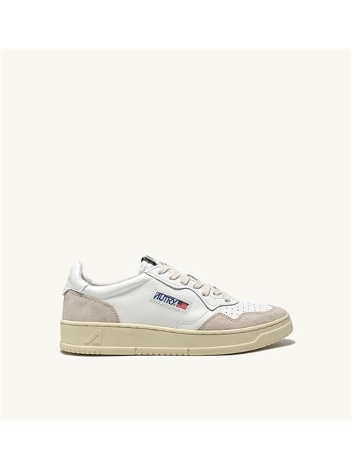 sneakers medalist low in pelle bianca e suede beige Autry | AULM LS33LS33